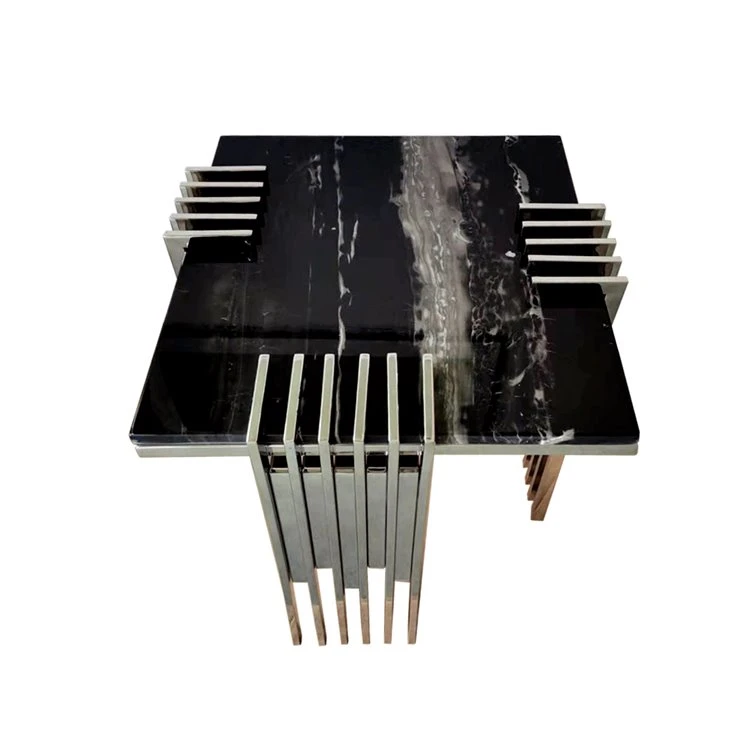 Luxurious Stainless Steel Corner Table