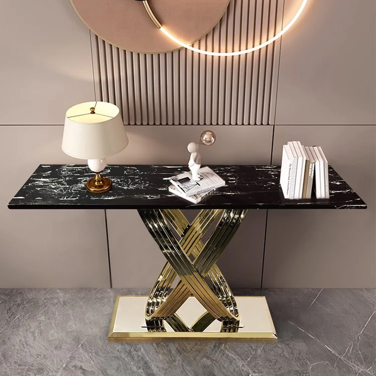 Luxury Style Rectangle Console Table