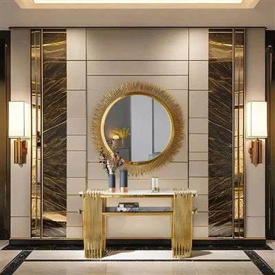 European-style Art Sun Decoration Mirror