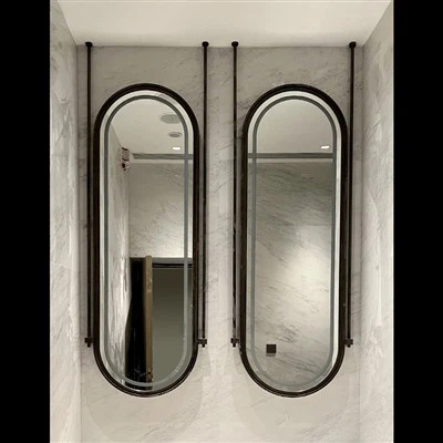 Oval Hanging Rod Mirror Hotel Mirror